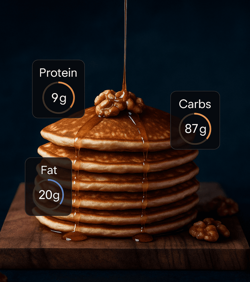 Delicious pancake analyzed by Pandish